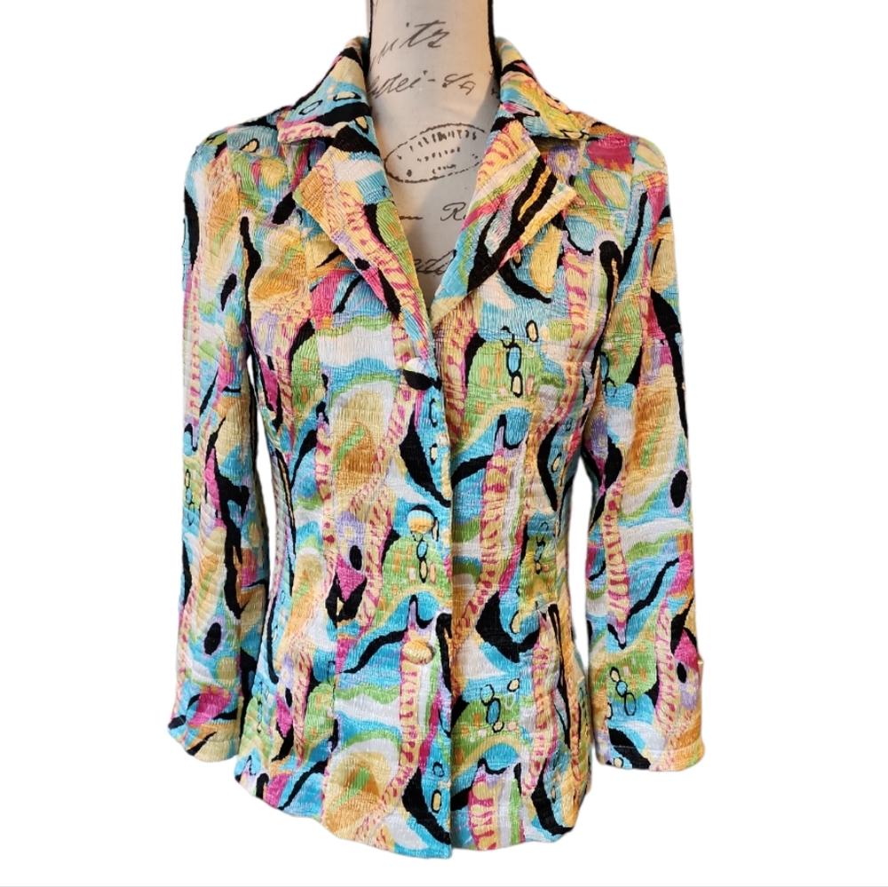 Pleats Collection Colorful Blazer
